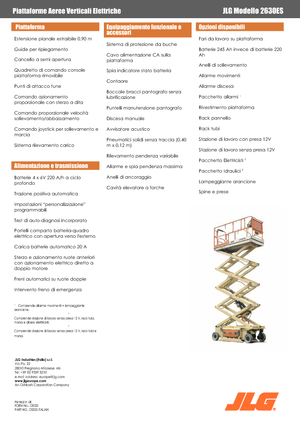 Dizalice na škare na kotačima JLG 2630 ES