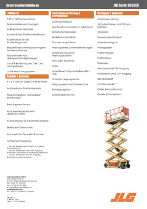 Dizalice na škare na kotačima JLG 2630 ES