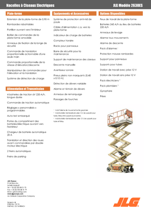 Dizalice na škare na kotačima JLG 2630 ES