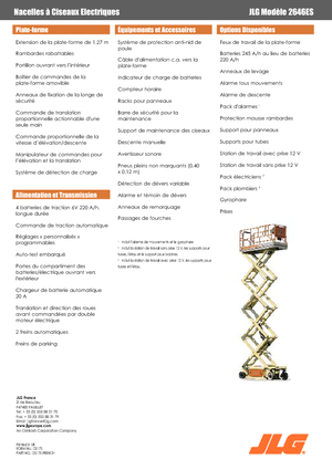 Dizalice na škare na kotačima JLG 2646ES