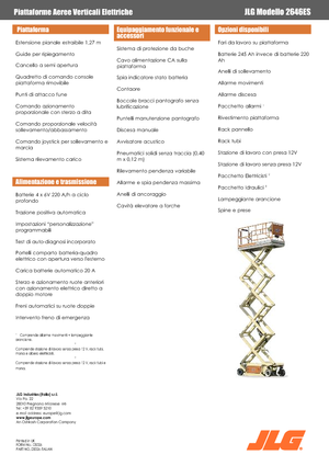 Dizalice na škare na kotačima JLG 2646ES