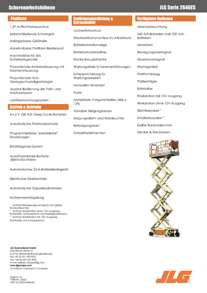 Dizalice na škare na kotačima JLG 2646ES