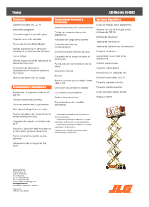 Dizalice na škare na kotačima JLG 2646ES