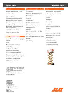 Dizalice na škare na kotačima JLG 3246ES