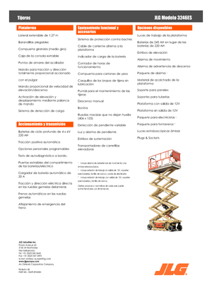 Dizalice na škare na kotačima JLG 3246ES