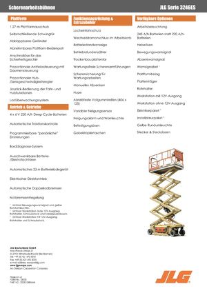 Dizalice na škare na kotačima JLG 3246ES