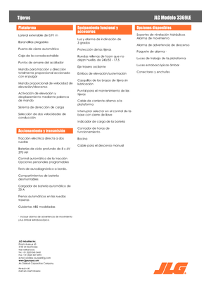 Dizalice na škare na kotačima JLG 3369LE