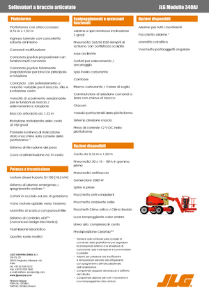 Zglobna podizna platforma na kotačima JLG 340AJ