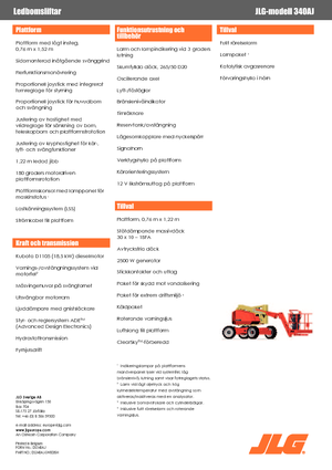 Zglobna podizna platforma na kotačima JLG 340AJ