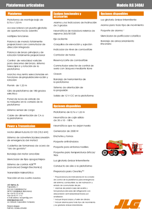 Zglobna podizna platforma na kotačima JLG 340AJ