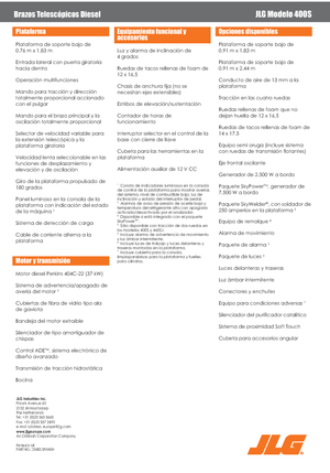 Teleskopska podizna platforma na gusjenicama JLG 400 S