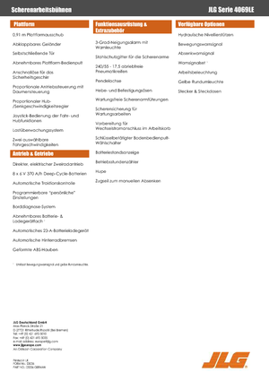 Dizalice na škare na kotačima JLG 4069LE