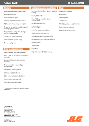 Dizalice na škare na kotačima JLG 4069LE