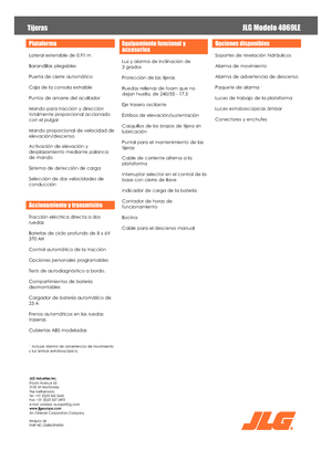 Dizalice na škare na kotačima JLG 4069LE