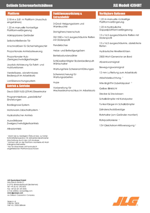 Dizalice na škare na kotačima JLG 4394RT
