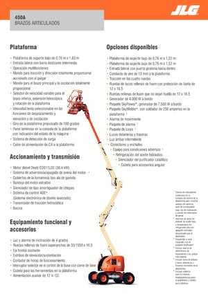 Zglobna podizna platforma na kotačima JLG 450A Serie II