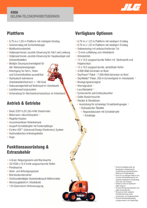 Zglobna podizna platforma na kotačima JLG 450A Serie II