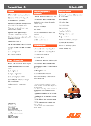 Teleskopska podizna platforma na gusjenicama JLG 460 SJ