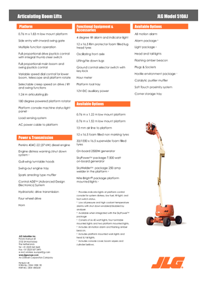 Zglobna podizna platforma na kotačima JLG 510 AJ