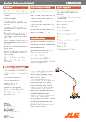 Zglobna podizna platforma na kotačima JLG 600A