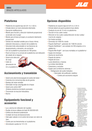Zglobna podizna platforma na kotačima JLG 600A