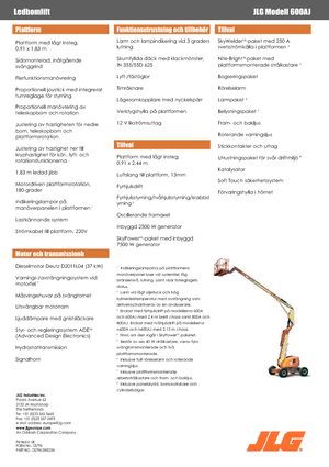 Zglobna podizna platforma na kotačima JLG 600AJ