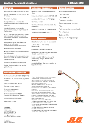 Zglobna podizna platforma na kotačima JLG 600AJ