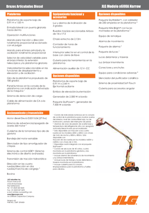 Zglobna podizna platforma na kotačima JLG 600AN