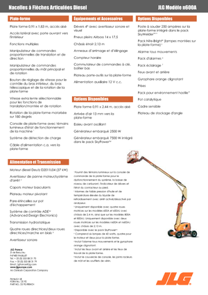 Zglobna podizna platforma na kotačima JLG 600AN
