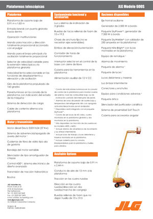 Teleskopska podizna platforma na gusjenicama JLG 600S