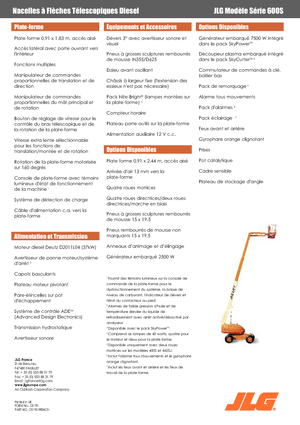Teleskopska podizna platforma na gusjenicama JLG 600S