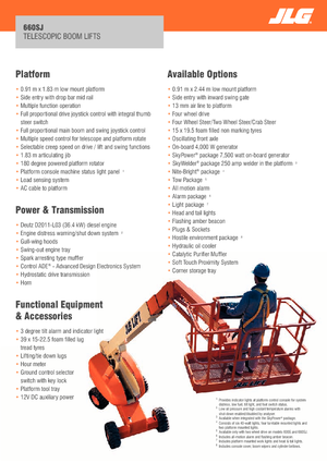 Teleskopska podizna platforma na gusjenicama JLG 660SJ
