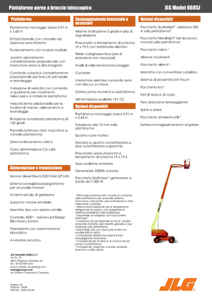 Teleskopska podizna platforma na gusjenicama JLG 660 SJ