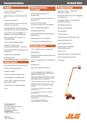 Teleskopska podizna platforma na gusjenicama JLG 660 SJ