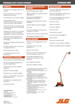 Zglobna podizna platforma na kotačima JLG 800A