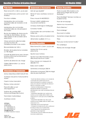 Zglobna podizna platforma na kotačima JLG 800AJ