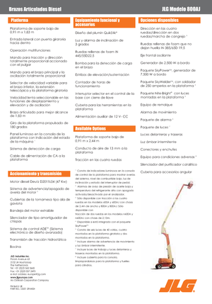 Zglobna podizna platforma na kotačima JLG 800AJ