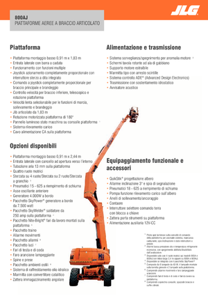 Zglobna podizna platforma na kotačima JLG 800AJ