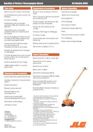 Teleskopska podizna platforma na gusjenicama JLG 800S