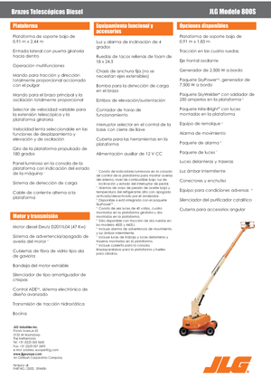 Teleskopska podizna platforma na gusjenicama JLG 800S