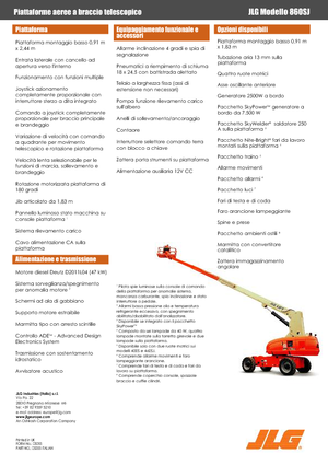 Teleskopska podizna platforma na gusjenicama JLG 860SJ