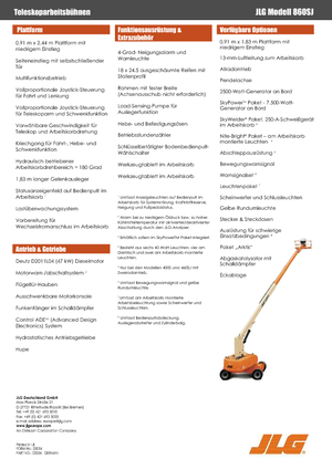 Teleskopska podizna platforma na gusjenicama JLG 860SJ