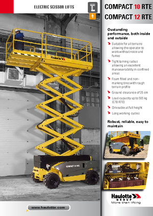 Dizalice na škare na kotačima Haulotte Compact 10 RTE