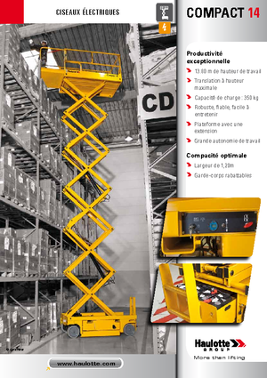 Dizalice na škare na kotačima Haulotte Compact 14