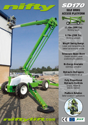 Zglobna podizna platforma na kotačima Niftylift Constructor SD 170