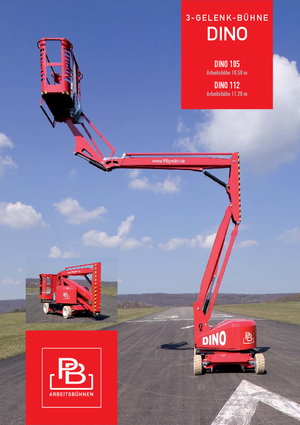 Zglobna podizna platforma na kotačima PB Dino 112