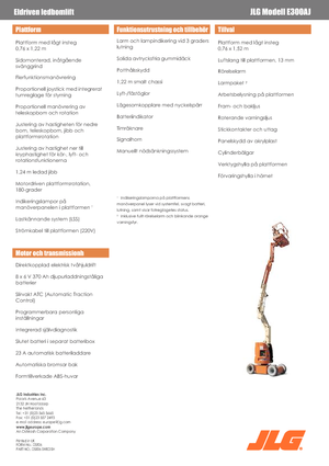 Zglobna podizna platforma na kotačima JLG E300AJ