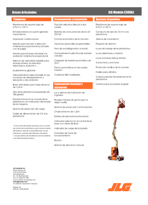 Zglobna podizna platforma na kotačima JLG E300AJ