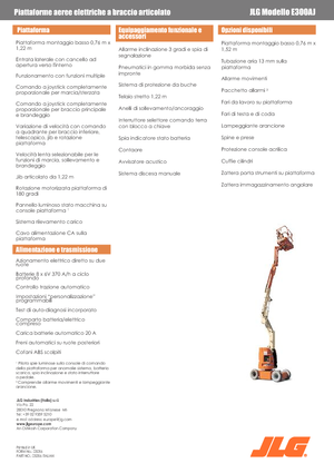 Zglobna podizna platforma na kotačima JLG E300AJ