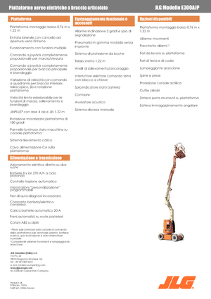 Zglobna podizna platforma na kotačima JLG E300AJP
